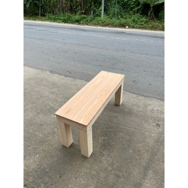 Ghế băng dài gỗ tự nhiên chân vuông 90x30 cm cao 35 cm - Giá 500.000₫, giảm mạnh