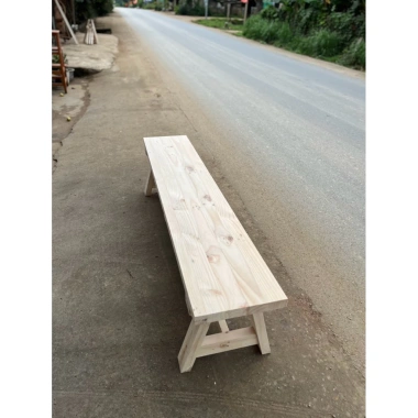 Ghế Băng Dài Mặt Liền Gỗ Tự Nhiên - Đa Kích Thước, Giá Ưu Đãi 600k