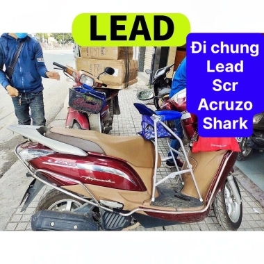 Ghế bé ngồi xe LEAD SCR ACRUZO SHARK - Ga xếp sắt, sơn tĩnh điện, gấp gọn 2