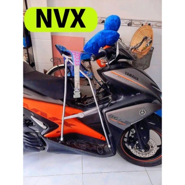 Ghế bé ngồi xe máy NVX - Ga xếp sắt sơn tĩnh điện, gấp gọn, an toàn, 199.240 VND 4