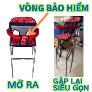 Ghế bé ngồi xe máy NVX - Ga xếp sắt sơn tĩnh điện, gấp gọn, an toàn, 199.240 VND 5
