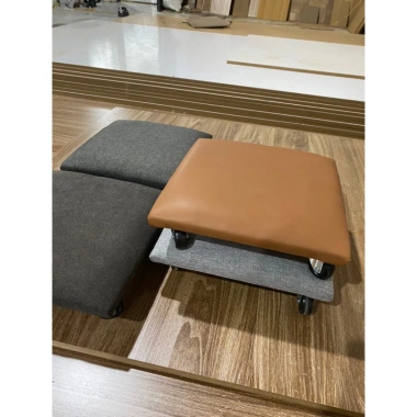 Ghế bệt xoay làm nail bánh xe bọc da nỉ 30x30x10cm – Giá ưu đãi 115k