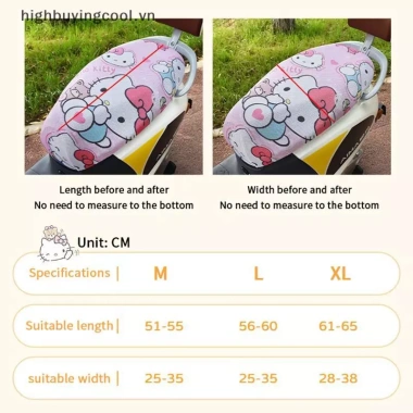 Ghế Bọc Xe Máy HCVN Hoạt Hình Dễ Thương, Thoáng Khí, Chống Trơn Trượt, Đệm Lưới Giảm Áp Lực Đa Năng - Giá 81.510₫ 9
