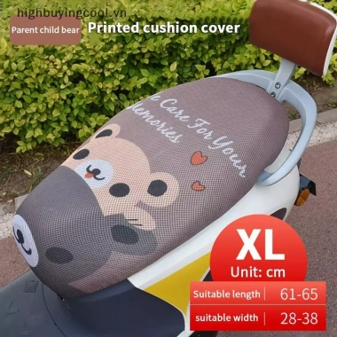 Ghế Bọc Xe Máy HCVN Hoạt Hình Dễ Thương, Thoáng Khí, Chống Trơn Trượt, Đệm Lưới Giảm Áp Lực Đa Năng - Giá 81.510₫ 17
