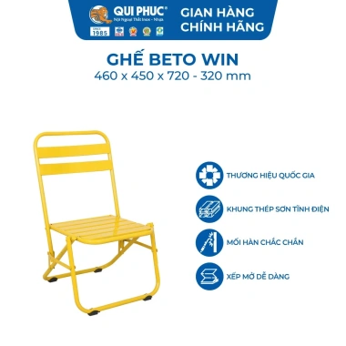 Ghế cà phê Beto Win QUI PHÚC gấp gọn, khung thép, chịu lực tốt - giá 213.651₫ 9 Ghế cà phê Beto Win QUI PHÚC gấp gọn, khung thép, chịu lực tốt - giá 213.651₫ 9