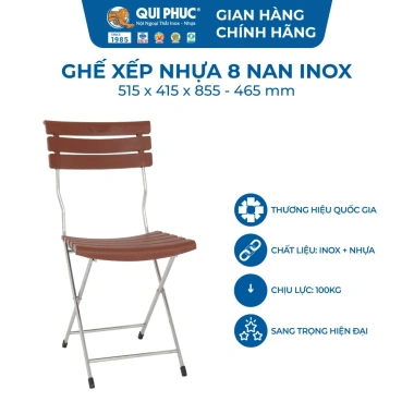 Ghế cà phê gấp gọn QUI PHÚC khung inox chắc chắn tiện lợi cho quán cà phê và du lịch, giảm giá 18% 9 Ghế cà phê gấp gọn QUI PHÚC khung inox chắc chắn tiện lợi cho quán cà phê và du lịch, giảm giá 18% 9