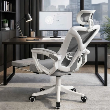 Ghế Công Thái Học Cao Cấp PTS06 - Tựa Đầu, Gác Chân Đệm, Ngả Lưng Sâu, Phù Hợp Làm Việc và Game, Giảm giá tới 1.549.000₫ 3