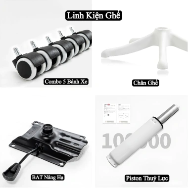 Ghế Công Thái Học Cao Cấp PTS06 - Tựa Đầu, Gác Chân Đệm, Ngả Lưng Sâu, Phù Hợp Làm Việc và Game, Giảm giá tới 1.549.000₫ 7