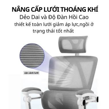 Ghế Công Thái Học Chơi Game CTH-95-LXR 125° Đỡ Lưng Lưới Thoáng Khí Giá 1,539,000₫ 4