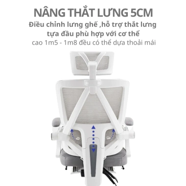 Ghế Công Thái Học Chơi Game CTH-95-LXR 125° Đỡ Lưng Lưới Thoáng Khí Giá 1,539,000₫ 5