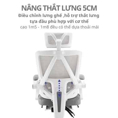 Ghế Công Thái Học CTH-95-LXR RESDANI – Đỡ lưng 130°, lưới thoáng khí, chỉ 1.686.000₫ 3