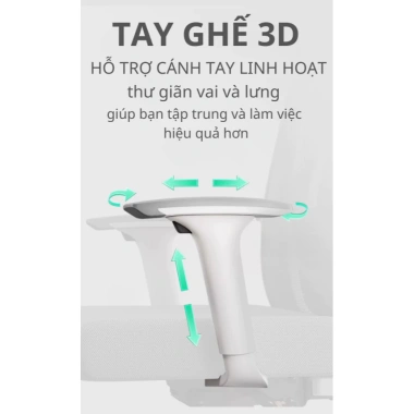 Ghế Công Thái Học CTH-95-LXR RESDANI – Đỡ lưng 130°, lưới thoáng khí, chỉ 1.686.000₫ 6