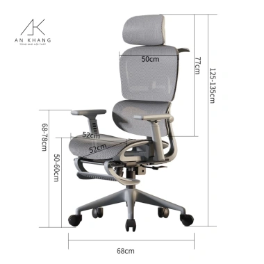 Ghế Công Thái Học CTH-99 FULL LƯỚI Ngả Lưng 145°, Gác Chân, Thoáng Khí, Văn Phòng Cao Cấp 2.153.000 VND 7