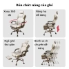 Ghế Công Thái Học Da PU Đa Năng - Gaming & Văn Phòng, Kèm Chân, Giá Ưu Đãi 1,445,997 VND 2