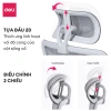 Ghế Công Thái Học DELI Hỗ Trợ Cột Sống, Bệ Tì Tay, Tựa Lưng 3D, Lưới Vân Rồng, Gác Chân Ngả Lưng - 3,610,000₫ 7