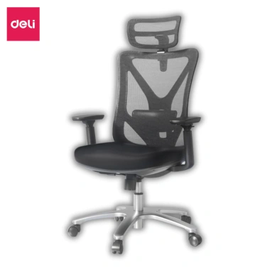 Ghế Công Thái Học DELI Hỗ Trợ Cột Sống, Bệ Tì Tay, Tựa Lưng 3D, Lưới Vân Rồng, Gác Chân Ngả Lưng - 3,610,000₫ 10