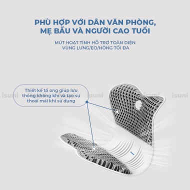 Ghế Công Thái Học Điều Chỉnh Tư Thế Ngồi, Chống Gù Lưng, Hỗ Trợ Cột Sống - Nam Nữ, Giá 879.000₫ 2