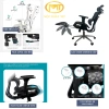 Ghế công thái học Ergo MT07 ngã lưng 140°, gác chân thư giãn, tựa đầu 3D, tay chỉnh 4D 7