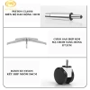 Ghế công thái học Ergo MT07 ngã lưng 140°, gác chân thư giãn, tựa đầu 3D, tay chỉnh 4D 8