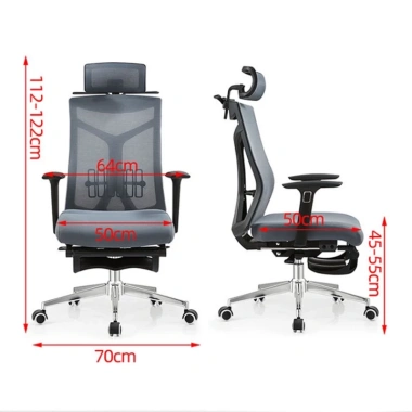 Ghế công thái học Ergonomic bảo vệ cột sống, tựa lưng sợi vải thoáng khí - giá ưu đãi 2.19 triệu