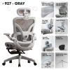 Ghế công thái học HTD 927 Pro - Ngả lưng 145°, tựa đầu 6D, lưới toàn thân, chỉ 3.14 triệu 10