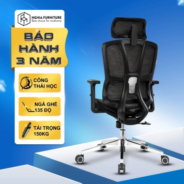 Ghế công thái học Joy-h Nghiafurniture – Lưới thoáng khí, ngả 120 độ, bảo hành 3 năm – Giá 1.990.000₫ 10 Ghế công thái học Joy-h Nghiafurniture – Lưới thoáng khí, ngả 120 độ, bảo hành 3 năm – Giá 1.990.000₫ 10