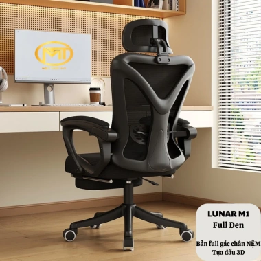 Ghế công thái học LUNAR M1/M2 - Ngã lưng thư giãn, gác chân, giảm giá 20% chỉ 1.554.000₫ 10 Ghế công thái học LUNAR M1/M2 - Ngã lưng thư giãn, gác chân, giảm giá 20% chỉ 1.554.000₫ 10