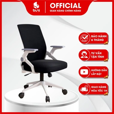 Ghế Công Thái Học Ngả Lưng Xoay Văn Phòng - Chân Xoay, Tay Cầm Nâng Hạ, Đệm Cao Cấp 499k