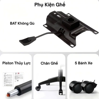 Ghế Công Thái Học PTS05: Lưng Nâng Đỡ Thông Minh, Ôm Sát Thắt Lưng, Đệm Đàn Hồi Cao, Ngồi Lâu Thoải Mái 8