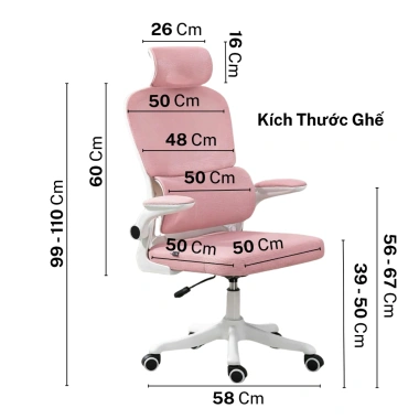 Ghế Công Thái Học PTS05: Lưng Nâng Đỡ Thông Minh, Ôm Sát Thắt Lưng, Đệm Đàn Hồi Cao, Ngồi Lâu Thoải Mái 9
