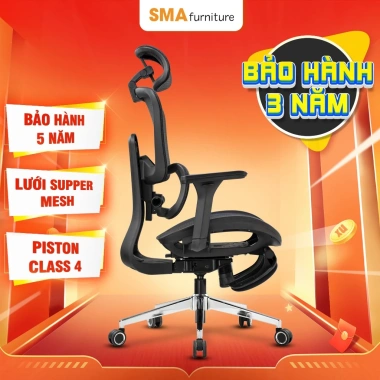 Ghế công thái học SMA Furniture MIRAI PRO 2D – Lưới Supper Mesh, Piston Class 4, giảm 22% còn 5.28 triệu