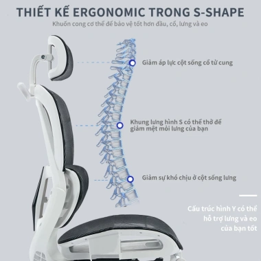 Ghế công thái học văn phòng ngã lưng, xoay 360, giảm giá 2.099k - Chỉ 2,099,000₫ 6 Ghế công thái học văn phòng ngã lưng, xoay 360, giảm giá 2.099k - Chỉ 2,099,000₫ 6
