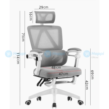 Ghế Công Thái Học Xoay Văn Phòng CTH-27 Tựa Đầu Gác Chân Cao Cấp Giá Giảm 23% 9 Ghế Công Thái Học Xoay Văn Phòng CTH-27 Tựa Đầu Gác Chân Cao Cấp Giá Giảm 23% 9