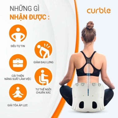 Ghế Curble Chair Grand chính hãng 60kg điều chỉnh tư thế, chống gù, Made in Korea Giá 1.1 triệu (giá gốc 1.397 triệu) 6