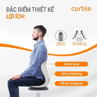 Ghế Curble Chair Grand chính hãng 60kg điều chỉnh tư thế, chống gù, Made in Korea Giá 1.1 triệu (giá gốc 1.397 triệu) 7
