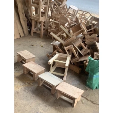 Ghế đẩu gỗ tự nhiên chịu 100kg, hiện đại, giảm giá 45.000₫ (giá gốc 54.000₫)