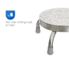 Ghế đẩu inox mini QUI PHÚC - inox sáng bóng, chắc chắn, chống trượt, tiện lợi, ghế ngồi xổm giá 106.272₫ 4