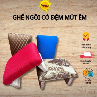 Ghế đẩu ngồi bệt đệm mút êm tiện lợi cho công việc thủ công - Giá chỉ 60.000₫