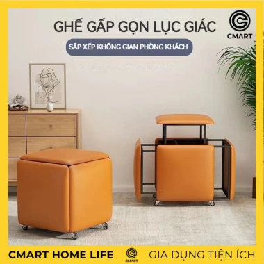 Ghế Đẩu RUBIK - Ghế Sofa Gấp Đa Năng Tiết Kiệm Không Gian, Phòng Khách 595k Ghế Đẩu RUBIK - Ghế Sofa Gấp Đa Năng Tiết Kiệm Không Gian, Phòng Khách 595k