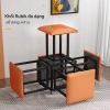 Ghế Đẩu RUBIK - Ghế Sofa Gấp Đa Năng Tiết Kiệm Không Gian, Phòng Khách 595k 2