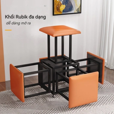 Ghế Đẩu RUBIK - Ghế Sofa Gấp Đa Năng Tiết Kiệm Không Gian, Phòng Khách 595k 2 Ghế Đẩu RUBIK - Ghế Sofa Gấp Đa Năng Tiết Kiệm Không Gian, Phòng Khách 595k 2