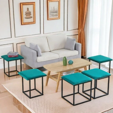 Ghế Đẩu RUBIK - Ghế Sofa Gấp Đa Năng Tiết Kiệm Không Gian, Phòng Khách 595k 6 Ghế Đẩu RUBIK - Ghế Sofa Gấp Đa Năng Tiết Kiệm Không Gian, Phòng Khách 595k 6
