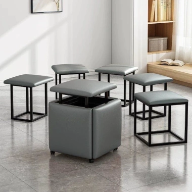 Ghế Đẩu RUBIK - Ghế Sofa Gấp Đa Năng Tiết Kiệm Không Gian, Phòng Khách 595k 8 Ghế Đẩu RUBIK - Ghế Sofa Gấp Đa Năng Tiết Kiệm Không Gian, Phòng Khách 595k 8