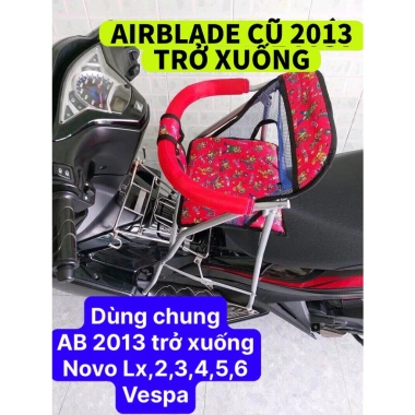 Ghế đi xe máy an toàn cho bé - Airblade cũ 2.013, ga sắt sơn tĩnh điện gấp gọn, giảm còn 205.100₫ 8 Ghế đi xe máy an toàn cho bé - Airblade cũ 2.013, ga sắt sơn tĩnh điện gấp gọn, giảm còn 205.100₫ 8