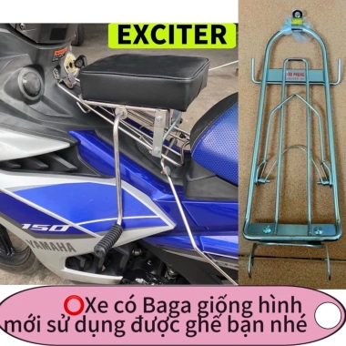 Ghế đi xe máy cho bé, ghế đôn số inox yên nệm đen, an toàn, thoải mái, giảm 22% 9 Ghế đi xe máy cho bé, ghế đôn số inox yên nệm đen, an toàn, thoải mái, giảm 22% 9