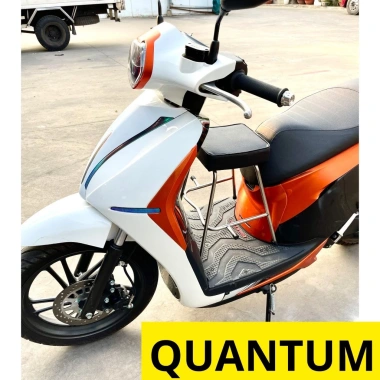 Ghế đôn ga inox yên nệm đen cho xe máy điện EVO VinFast DIBAO Quantum an toàn, thoải mái bé 3 Ghế đôn ga inox yên nệm đen cho xe máy điện EVO VinFast DIBAO Quantum an toàn, thoải mái bé 3