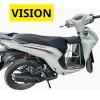 GHẾ ĐÔN GA INOX YÊN NỆM ĐEN cho Xe Máy Vision - Tải Trọng 40kg, Giá Ưu Đãi 155.400 VND