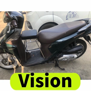 GHẾ ĐÔN GA INOX YÊN NỆM ĐEN cho Xe Máy Vision - Tải Trọng 40kg, Giá Ưu Đãi 155.400 VND 2