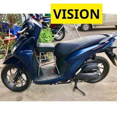 GHẾ ĐÔN GA INOX YÊN NỆM ĐEN cho Xe Máy Vision - Tải Trọng 40kg, Giá Ưu Đãi 155.400 VND 9