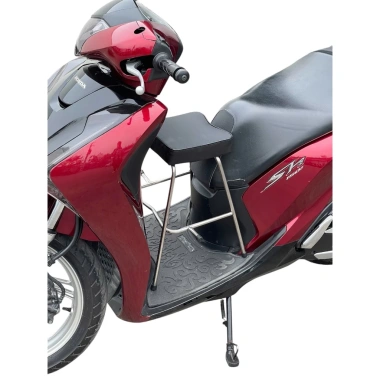 GHẾ ĐÔN INOX ĐEN XE SH AN TOÀN, YÊN NỆM ĐỆM 5KG, GIÁ 148.740 VND - ƯU ĐÃI 3